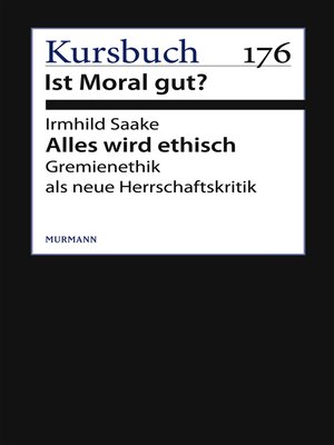 cover image of Alles wird ethisch